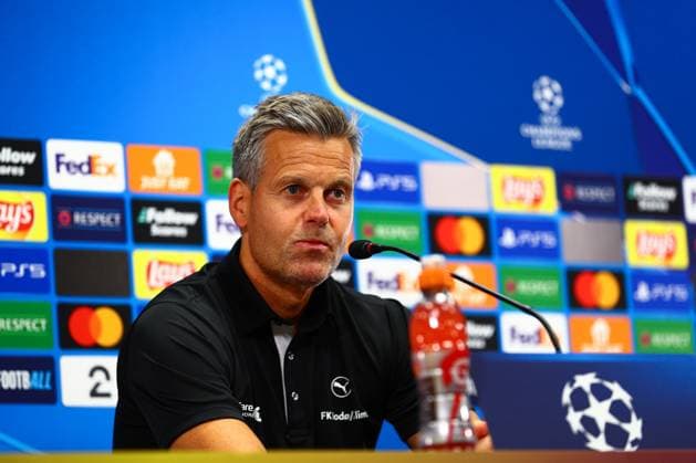 UEFA Champions leauge play off 2024 2025 Bodo Glimt Rode Stjerne Bodo 20240820 Bodo Glimts coach Kjetil Knutsen after the UEFA Champions leauge play off in football between Bodo Glimt and Rode Stjerne at Aspmyra stadium The match ended 2 1 Photo Mats Torbergsen NTB Bodo Norge EDITORIAL USE ONLY RESTRICTED USE FOR BETTING COMPANIES  Copyright: xMatsxTorbergsenx xNTBx