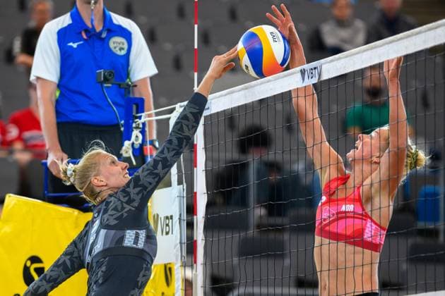 Beach Pro Tour Elite 16 Hamburg, 21 08 2024 Sarah Schneider GER Beach Pro Tour Elite 16, Hamburg, Stadion Am Rothenbaum on 21 08 2024 Copyright: xBEAUTIFULxSPORTS PeterxWeberx