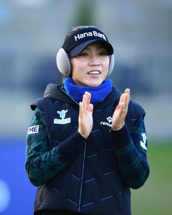 21st August 2024; Old Course at St Andrews, St Andrews, Fife, Scotland; AIG Womens Open Golf, Practice Day 3; Lydia Ko of New Zealand applauds a shot by one of her playing partners of the Old Course, St Andrews Links during the pro-am at the AIG Women& x2019;s Open  ActionPlus12683550 DavidxYoung