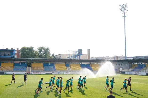 Dinamo Minsk v RSC Anderlecht - UEFA Europa League - media activities MEZOKOVESD, HUNGARY - AUGUST 21 : The players of RSC Anderlecht pictured during a training session prior to the UEFA Europa League Play-offs1st leg match between Dinamo Minsk and RSC Anderlecht on August 21, 2024 in Mezokovesd, Hungary, 21 08 2024 Mezokovesd Hungary  Copyright: xJanxDexMeuleneirx