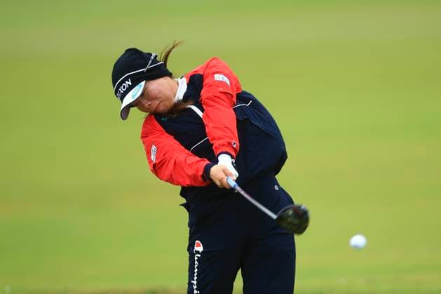 21st August 2024; Old Course at St Andrews, St Andrews, Fife, Scotland; AIG Womens Open Golf, Practice Day 3; Yani Tseng of Taiwan tees off on the second hole of the Old Course, St Andrews Links during a practice round at the AIG Women& x2019;s Open  ActionPlus12683709 DavidxYoung