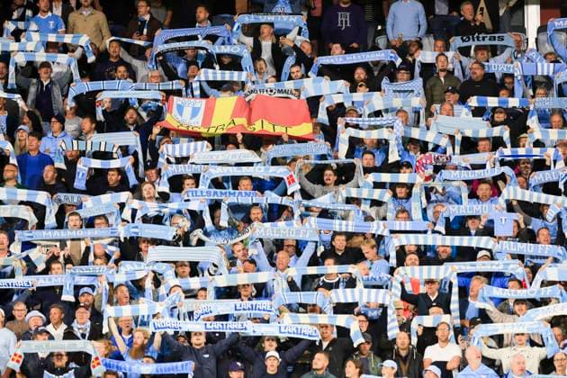 MALMÖ, SWEDEN 20240821 Malmö supporters before Wednesdays Champions League qualifier, playoff match 1 of 2, between Malmö FF and AC Sparta Prague at New Malmö Stadium MALMÖ SWEDEN x10600x  Copyright: xAndreasxHillergren TTx CHAMPIONS LEAGUE KVAL MALMÖ-SPARTA PRAG