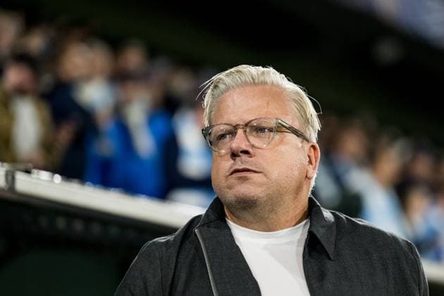 240821 Head coach Lars Friis of Sparta Prague ahead of the UEFA Champions League football match between Malmö FF and Sparta Prague on August 21, 2024 in Malmö Photo Christoffer Borg Mattisson BILDBYRAN COP 261 CO0456 fotboll football soccer fotball champions league malmö ff sparta prag bbeng play off  Copyright: CHRISTOFFERxBORGxMATTISSON BB240821CB016
