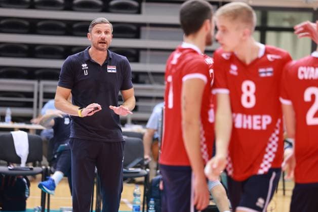 CEV EuroVolley 2026 Qualification CRO vs ISR Croatia Head Coach Igor Juricic during CEV EuroVolley 2026 Qualification Phase Pood D match between Croatia and Israel at Gradski Vrt Sports Hall in Osijek, Croatia on August 21, 2024.  DavorxJavorovic PIXSELL