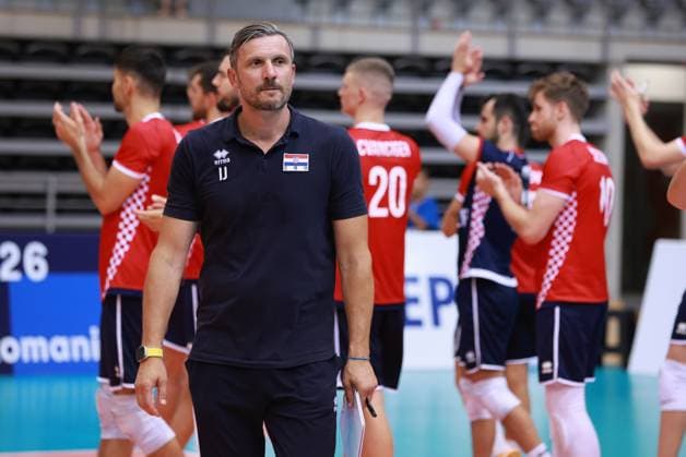 CEV EuroVolley 2026 Qualification CRO vs ISR Croatia Head Coach Igor Juricic during CEV EuroVolley 2026 Qualification Phase Pood D match between Croatia and Israel at Gradski Vrt Sports Hall in Osijek, Croatia on August 21, 2024.  DavorxJavorovic PIXSELL