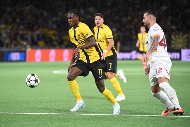 21.08.2024, Bern, Stadion Wankdorf, Uefa Champions League Play-off: BSC Young Boys - Galatasaray Istanbul, 77 Joel Monteiro (Young Boys) trifft zum 2:0. Bern Stadion Wankdorf Bern Switzerland Copyright: xJustPictures.ch ManuelxWinterbergerx jp-de-MaWi-MWI_0300