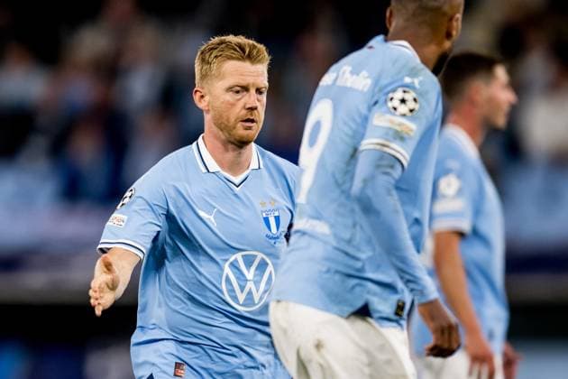 240821 Anders Christiansen of Malmö FF during the UEFA Champions League football match between Malmö FF and Sparta Prague on August 21, 2024 in Malmö Photo Christoffer Borg Mattisson BILDBYRAN COP 261 CO0456 fotboll football soccer fotball champions league malmö ff sparta prag bbeng play off  Copyright: CHRISTOFFERxBORGxMATTISSON BB240821CB049