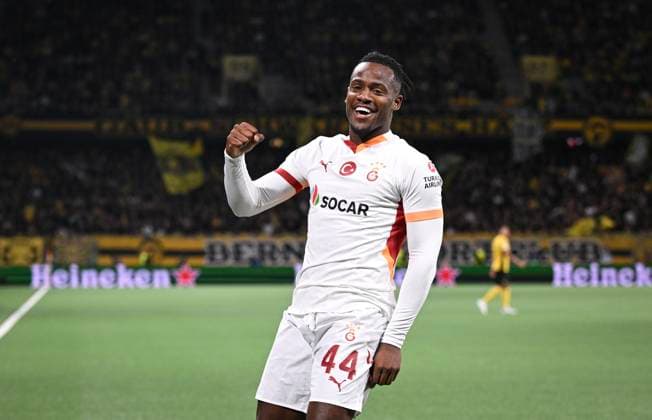 FOOTBALL Champions League qualifying season 2024 2025 first leg BSC Young Boys Bern Galatasaray Istanbul 21 08 2024 JUBEL Galatasaray Istanbul Goalscorer for 2 2 Michy Batshuayi