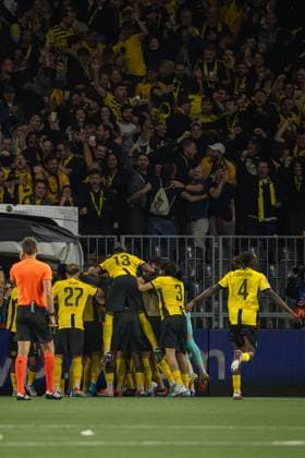 Bern, Switzerland, August 21st 2024: Goalscorer Filip Ugrinic (7 YB) during the UEFA Champions League football match between BSC Young Boys and Galatasaray at Stadion Wankdorf in Bern, Switzerland. Philipp Kresnik (Philipp Kresnik SPP) Copyright: xPhilippxKresnikx xSPPx spp-en-PhKrSp-_KRE1310