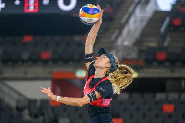 Beach Pro Tour Elite 16 Hamburg, 22 08 2024 Nina Brunner SUI Beach Pro Tour Elite 16, Hamburg, Stadion Am Rothenbaum on 22 08 2024 Copyright: xBEAUTIFULxSPORTS PeterxWeberx