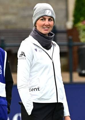 Olivia Cowan on the 1st Tee AIG Women s Open, Day Three, Golf, St. Andrews, Scotland, UK - 22 Aug 2024  Copyright: xGreigxCowie Shutterstockx 14653227w