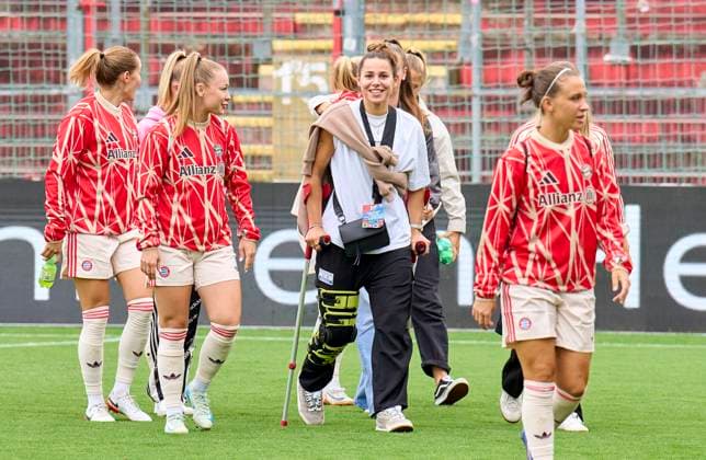Lena Oberdorf, FCB Women 8 in the women football match FC BAYERN MÜNCHEN - JUVENTUS TURIN 0-0 on Aug 20, 2024 in Munich, Germany. Season 2024 2025, 1.Bundesliga, FCB, Muenchen, Google Pixel, Frauen Bundesliga matchday x, x.Spieltag