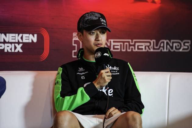 ZHOU Guanyu (chi), Stake F1 Team Kick Sauber C44, portrait press conference, PK, Pressekonferenz during the Formula 1 Heineken Dutch Grand Prix 2024, 15th round of the 2024 Formula One World Championship, WM, Weltmeisterschaft from August 23 to 25, 2024 on the Circuit Zandvoort, in Zandvoort, Netherlands - F1 - DUTCH GRAND PRIX 2024 DPPI Panoramic 240822_R15_OLANDA_DP_XB3_1334