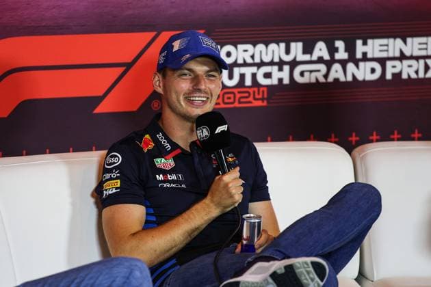 VERSTAPPEN Max (ned), Red Bull Racing RB20, portrait press conference, PK, Pressekonferenz during the Formula 1 Heineken Dutch Grand Prix 2024, 15th round of the 2024 Formula One World Championship, WM, Weltmeisterschaft from August 23 to 25, 2024 on the Circuit Zandvoort, in Zandvoort, Netherlands - F1 - DUTCH GRAND PRIX 2024 DPPI Panoramic 240822_R15_OLANDA_DP_XB3_1420