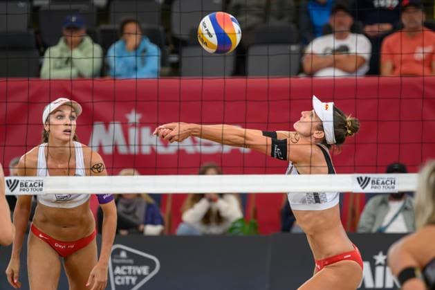 Beach Pro Tour Elite 16 Hamburg, 22 08 2024 Joana Maeder SUI , Anouk Verge Depre SUI Beach Pro Tour Elite 16, Hamburg, Stadion Am Rothenbaum on 22 08 2024 Copyright: xBEAUTIFULxSPORTS PeterxWeberx
