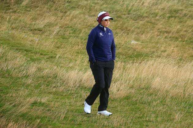22nd August 2024; Old Course at St Andrews, St Andrews, Fife, Scotland; AIG Womens Open Golf, Round 1; Ruoning Yin of China walks on the fourteenth hole of the Old Course, St Andrews Links during the first round of the AIG Women& x2019;s Open  ActionPlus12683815 DavidxYoung