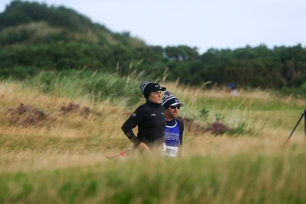 22nd August 2024; Old Course at St Andrews, St Andrews, Fife, Scotland; AIG Womens Open Golf, Round 1; Lexi Thompson of the USA in the rough on the fourteenth hole  ActionPlus12683834 DavidxYoung