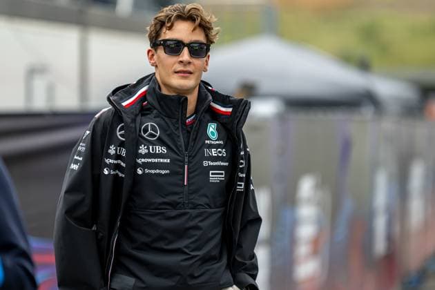 ZANDVOORT, NETHERLANDS: George Russell, racing for the Mercedes F1 team during the 2024 Formula 1 Dutch Grand Prix at the Circuit Zandvoort in Zandvoort, Netherlands