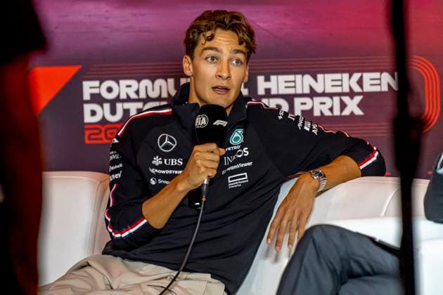Zandvoort - 22-08-2024, Circuit Zandvoort, George Russell at the Formula 1 Dutch Grand Prix 2024 Wednesday Formula 1 Netherlands Grand Prix 2024 Thursday  x26086604x Copyright: