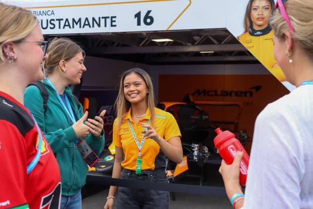 August 22, 2024, Zandvoort, Monte Carlo, Netherlands: BIANCA BUSTAMANTE of F1 Academy Mclaren at the 2024 Dutch Grand Prix F1 Academy race Zandvoort Netherlands - ZUMAk187 20240822_zsp_k187_016 Copyright: xAlexisxKahnx