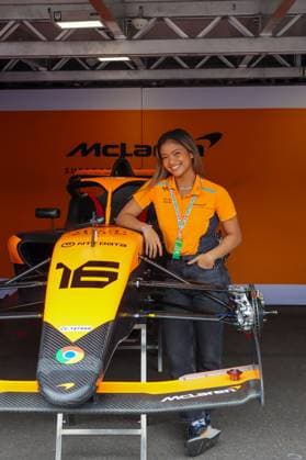 August 22, 2024, Zandvoort, Monte Carlo, Netherlands: BIANCA BUSTAMANTE of F1 Academy Mclaren at the 2024 Dutch Grand Prix F1 Academy race Zandvoort Netherlands - ZUMAk187 20240822_zsp_k187_017 Copyright: xAlexisxKahnx