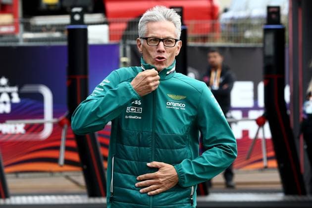 22 08 2024, xsvx, Motorsport FIA Formula 1, Dutch Grand Prix 2024 emspor, v l Team Principal Mike Krack Aston Martin Aramco F1 Team FIA REGULATIONS PROHIBIT ANY USE OF PHOTOGRAPHS as IMAGE SEQUENCES and or QUASI VIDEO Zandvoort