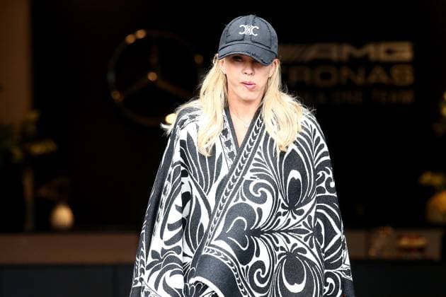 22 08 2024, xsvx, Motorsport FIA Formula 1, Grand Prix of the Netherlands 2024 emspor, v l Laila Hasanovic, girlfriend of Mick Schumacher Mercedes AMG Petronas FIA REGULATIONS PROHIBIT ANY USE OF PHOTOGRAPHS as IMAGE SEQUENCES and or QUASI VIDEO Zandvoort
