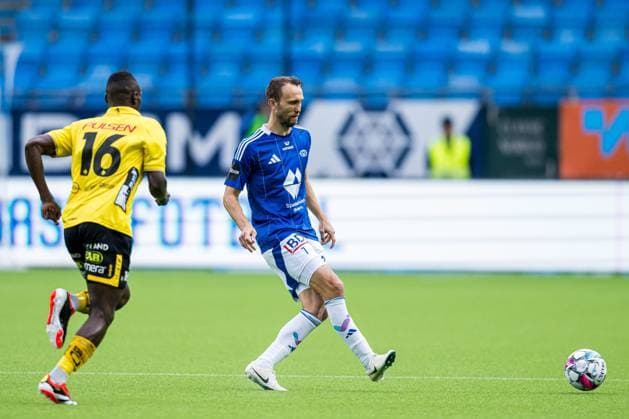 240822 Magnus Wolff Eikrem of Molde during the UEFA Europa League play off match between Molde and Elfsborg on August 22, 2024 in Molde Photo Marius Simensen BILDBYRAN COP 238 bbeng elfsborg football fotball fotboll molde play off uefa europa league  Copyright: MARIUSxSIMENSEN BB240822BB085