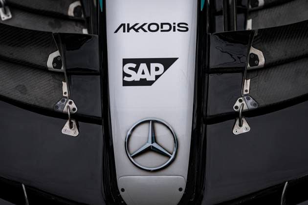 22nd August 2024; Circuit Zandvoort, Zandvoort, Holland, North Holland, Netherlands; Formula 1 Heineken Dutch Grand Prix 2024; Arrivals and Inspection Day; Setail of the front wing of the F1-W14 of Mercedes-AMG Petronas  ActionPlus12683998 GodfreyxPitt