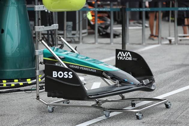 FORMULA 1 HEINEKEN DUTCH GRAND PRIX 2024 22 08 2024, Circuit Park Zandvoort, Zandvoort, FORMULA 1 HEINEKEN DUTCH GRAND PRIX 2024 , in the picture front wing of Fernando Alonso ESP , Aston Martin Aramco Cognizant Formula One Team nordphotoxGmbHx xBratic nph00250