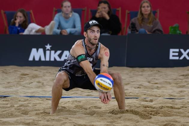 Beach Pro Tour Elite 16 Hamburg, 22 08 2024 Clemens Wickler GER Beach Pro Tour Elite 16, Hamburg, Stadion Am Rothenbaum on 22 08 2024 Copyright: xBEAUTIFULxSPORTS PeterxWeberx