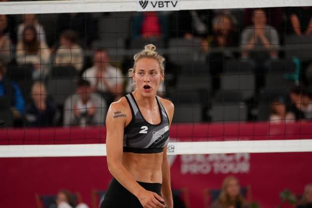Hamburg, Germany, August 22th 2024: Louisa Lippmann ( Germany ) during the Elite 16 Beachvolleyball Tournament 2024 at Stadium Am Rothenbaum in Hamburg, GERMANY. (Julia Kneissl SPP) Copyright: xJuliaxKneisslx xSPPx spp-en-JuKnSp-JK_02552.jpeg