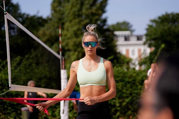 Hamburg, Germany, August 22th 2024: Louisa Lippmann ( Germany ) during the Elite 16 Beachvolleyball Tournament 2024 at Stadium Am Rothenbaum in Hamburg, GERMANY. (Julia Kneissl SPP) Copyright: xJuliaxKneisslx xSPPx spp-en-JuKnSp-JK_08563.jpeg