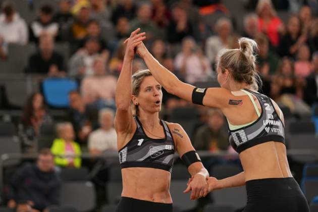 Hamburg, Germany, August 22th 2024: Laura Ludwig ( Germany ) during the Elite 16 Beachvolleyball Tournament 2024 at Stadium Am Rothenbaum in Hamburg, GERMANY. (Julia Kneissl SPP) Copyright: xJuliaxKneisslx xSPPx spp-en-JuKnSp-JK_09369.jpeg
