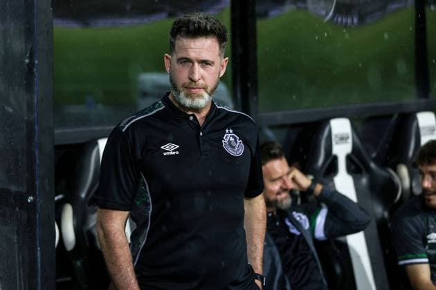 UEFA Europa League Play-off First Leg, Toumba Stadium, Thessaloniki, Greece 22 8 2024 PAOK vs Shamrock Rovers Shamrock Rovers Manager Stephen Bradley Stephen Bradley 22 8 2024  Copyright: x INPHO AleksandarxDjorovicx AS4A4688
