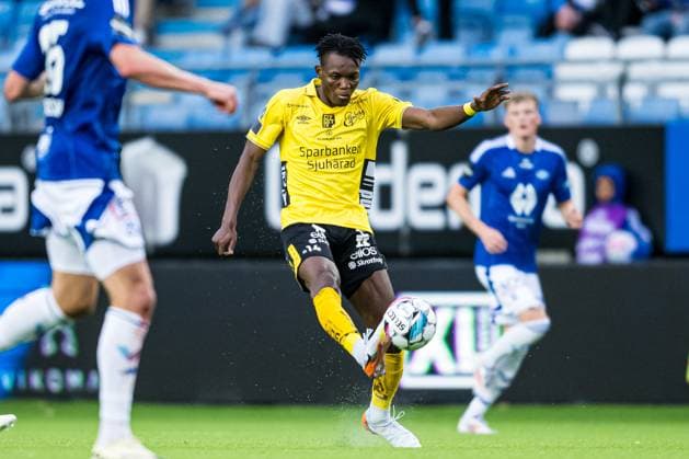 240822 Jalal Abdullai of Elfsborg during the UEFA Europa League play off match between Molde and Elfsborg on August 22, 2024 in Molde Photo Marius Simensen BILDBYRAN COP 238 bbeng elfsborg football fotball fotboll molde play off uefa europa league  Copyright: MARIUSxSIMENSEN BB240822BB273