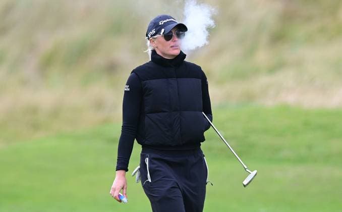 Sport Bilder des Tages Charley Hull was on fire as she finished her round at -5 AIG Women s Open, Day Three, Golf, St. Andrews, Scotland, UK - 22 Aug 2024  Copyright: xGreigxCowie Shutterstockx 14653227fo