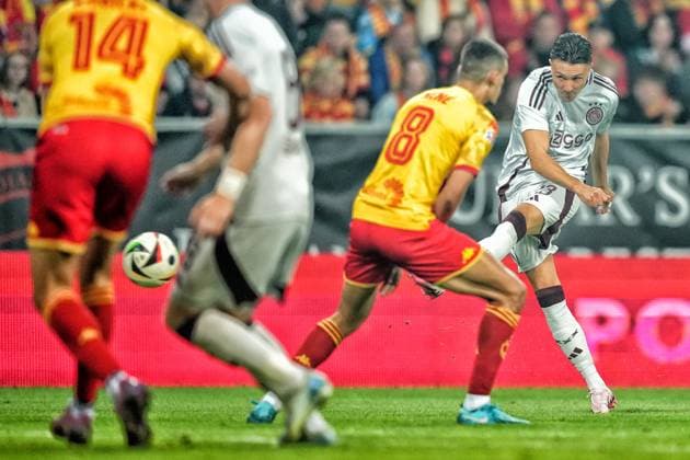 BIALYSTOK, 22-08-2024, Bialystok City Stadium, football, UEFA Europa League Play Offs, season 2024 2025, Jagiellonia Bialystok - Ajax. Ajax player Steven Berghuis Jagiellonia Bialystok - Ajax  x26087719x Copyright: