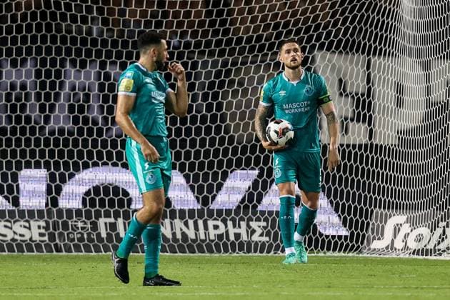 UEFA Europa League Play-off First Leg, Toumba Stadium, Thessaloniki, Greece 22 8 2024 PAOK vs Shamrock Rovers Shamrock Rovers Lee Grace Lee Grace 22 8 2024  Copyright: x INPHO AleksandarxDjorovicx AS4A5052