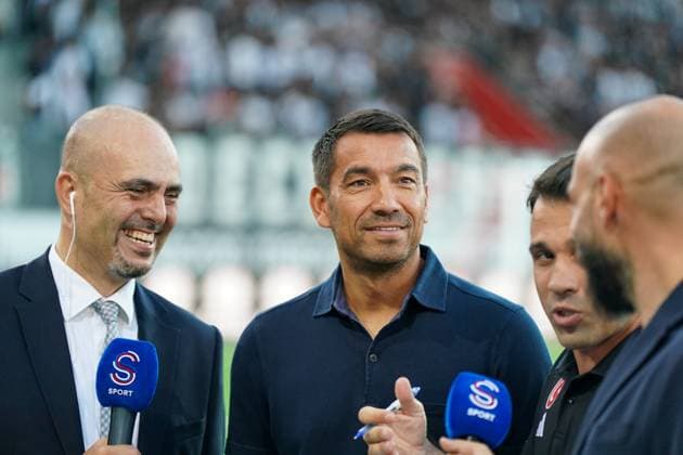 Football UEFA Europa League Qualification Play offs FC LUGANO SUI vs BESIKTAS JK Istanbul TUR , Arena Thun, Switzerland Coach Giovanni Van Bronckhorst Besiktas Istanbul Copyright: xJOERANxSTEINSIEKx