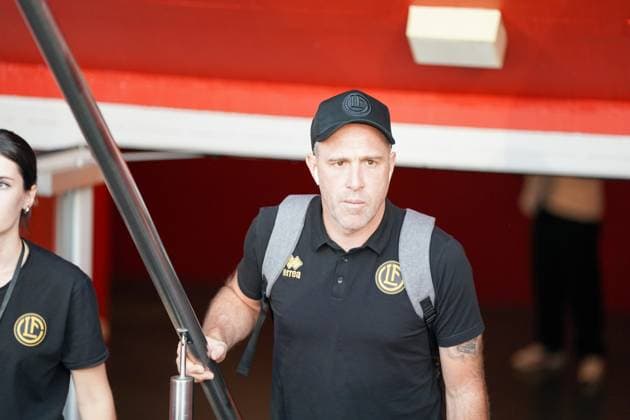 Football UEFA Europa League Qualification Play offs FC LUGANO SUI vs BESIKTAS JK Istanbul TUR , Arena Thun, Switzerland Coach Mattia Croci Torti FC Lugano Copyright: xJOERANxSTEINSIEKx