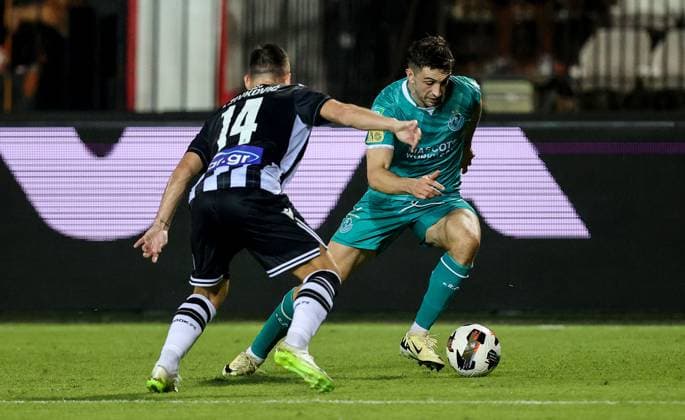 UEFA Europa League Play-off First Leg, Toumba Stadium, Thessaloniki, Greece 22 8 2024 PAOK vs Shamrock Rovers Shamrock Rovers Neil Faruggia Neil Faruggia 22 8 2024  Copyright: x INPHO AleksandarxDjorovicx AS4A5129