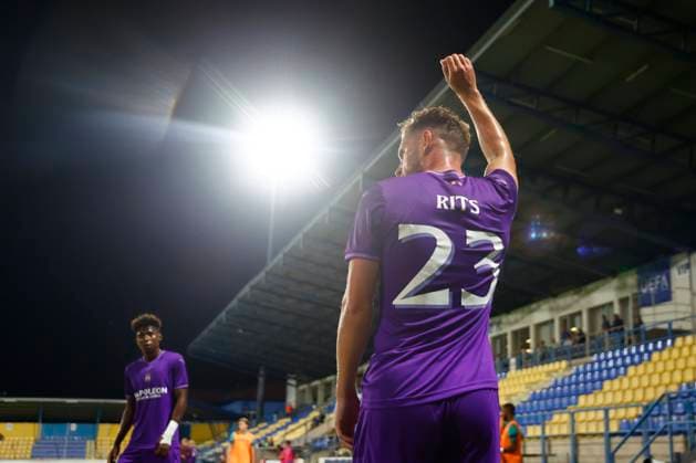Dinamo Minsk v RSC Anderlecht - UEFA Europa League MEZOKOVESD, HUNGARY - AUGUST 22 : Rits Mats midfielder of RSC Anderlecht pictured during the UEFA Europa League Play-offs1st leg match between Dinamo Minsk and RSC Anderlecht on August 22, 2024 in Mezokovesd, Hungary, 22 08 2024 Mezokovesd Hungary  Copyright: xJanxDexMeuleneirx