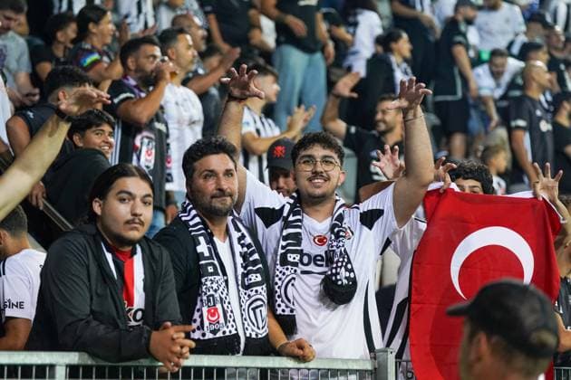 Football UEFA Europa League Qualification Play offs FC LUGANO SUI vs BESIKTAS JK Istanbul TUR , Arena Thun, Switzerland Besiktas Fans Copyright: xJOERANxSTEINSIEKx