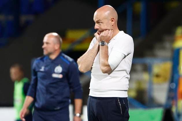 Dinamo Minsk v RSC Anderlecht - UEFA Europa League MEZOKOVESD, HUNGARY - AUGUST 22 : Riemer Brian head coach of RSC Anderlecht pictured during the UEFA Europa League Play-offs1st leg match between Dinamo Minsk and RSC Anderlecht on August 22, 2024 in Mezokovesd, Hungary, 22 08 2024 Mezokovesd Hungary  Copyright: xJanxDexMeuleneirx