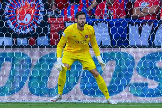 Viktoria Plzen v Heart of Midlothian Europa League 22 08 2024. Play Off Leg 1 of 2 Hearts goalkeeper Craig Gordon during the UEFA Europa League play off first leg match between Viktoria Plzen and Heart of Midlothian at Doosan Arena, Plzen, Czech Republic on 22 August 2024. Plzen Doosan Arena Czech Republic Editorial use only , Copyright: xMalcolmxMackenzie HeartsxFCx PSI-20238-0071
