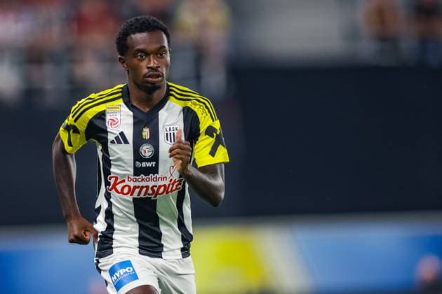 SOCCER - UEFA EL, LASK vs Bukarest LINZ,AUSTRIA,22.AUG.24 - SOCCER - UEFA Europa League, qualification, Linzer ASK vs FCSB Bukarest. Image shows Lenny Pintor (LASK).  GEPAxpictures xManuelxBinder