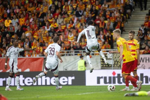 22.08.2024 BiaÅ‚ystok Eliminacje Ligi Europy Jagiellonia BiaÅ‚ystok - Ajax Amsterdam N z Chuba Akpom gol Fot: MiÅ‚osz Kozakiewicz NEWSPIX.PL 22.08.2024 Bialystok¨UEFA Europa League Qualifying Jagiellonia Bialystok - Ajax Amsterdam Chuba Akpom goal Credit: Milosz Kozakiewicz NEWSPIX.PL --- Newspix.pl  CR5_0329