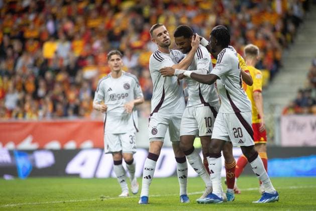 22.08.2024 BiaÅ‚ystok Eliminacje Ligi Europy Jagiellonia BiaÅ‚ystok - Ajax Amsterdam N z Chuba Akpom Fot: MiÅ‚osz Kozakiewicz NEWSPIX.PL 22.08.2024 Bialystok¨UEFA Europa League Qualifying Jagiellonia Bialystok - Ajax Amsterdam Chuba Akpom Credit: Milosz Kozakiewicz NEWSPIX.PL --- Newspix.pl  CR5_0343