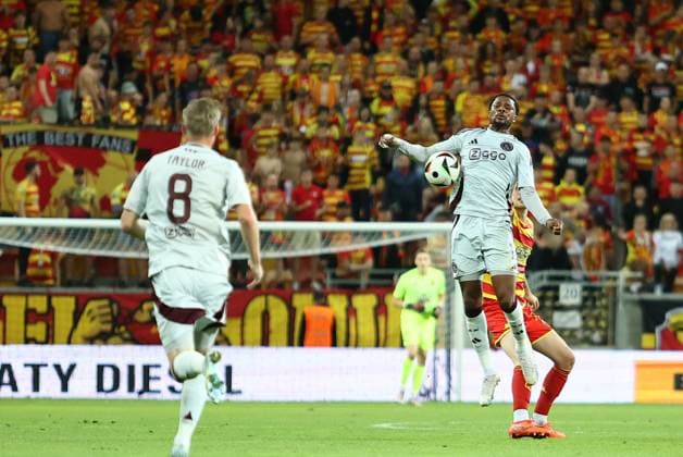 BIALYSTOK 22.08.2024 IV RUNDA KWALIFIKACYJNA LIGA EUROPY SEZON 2024 25: JAGIELLONIA BIALYSTOK - AJAX AMSTERDAM --- UEFA EUROPE LEAGUE PLAY-OFF FOURTH QUALIFYING ROUND GAME: JAGIELLONIA BIALYSTOK - AJAX AMSTERDAM CHUBA AKPOM FOT. JAROSLAW OLSZEWSKI FOTOPYK NEWSPIX.PL --- Newspix.pl  JOL240822071
